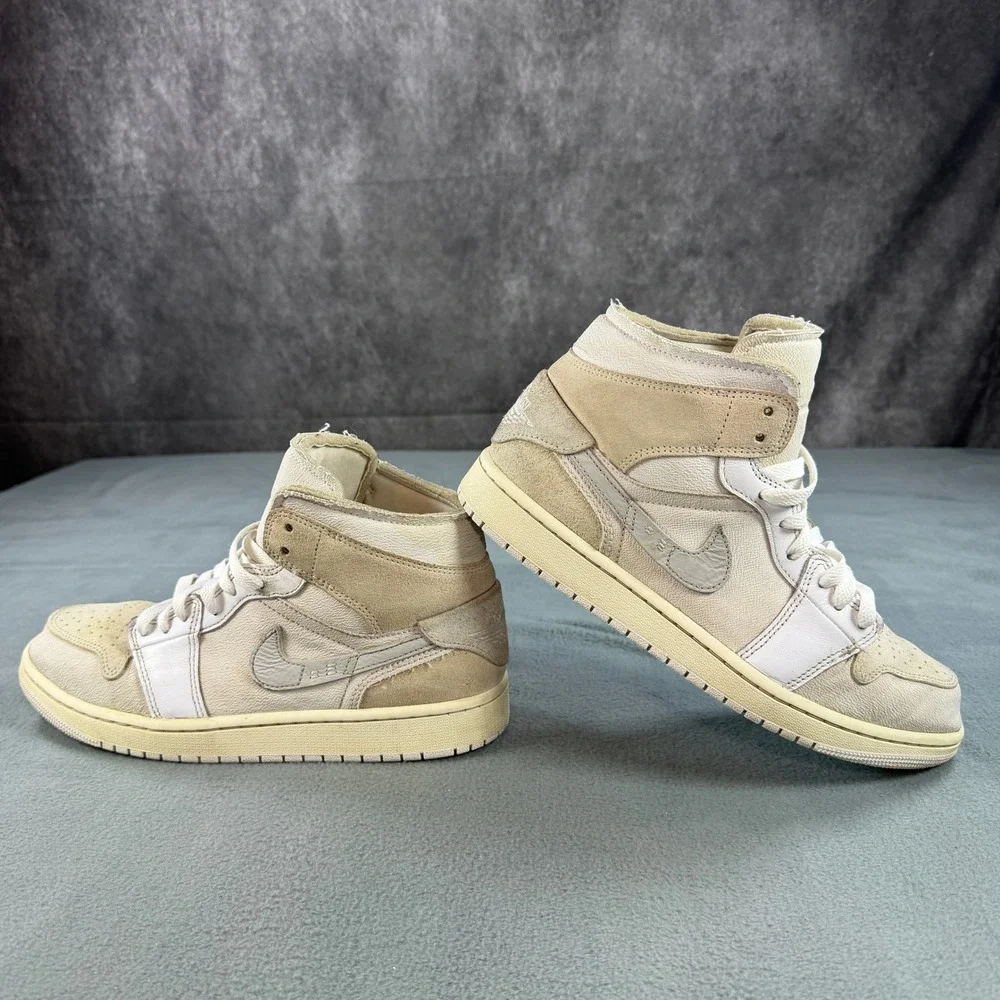 Nike Jordan 1 Mid SE Craft Inside Out White Grey Sail DM9652-120 Mens‎ 9.5